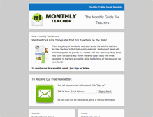 Tablet Screenshot of monthlyteacher.com
